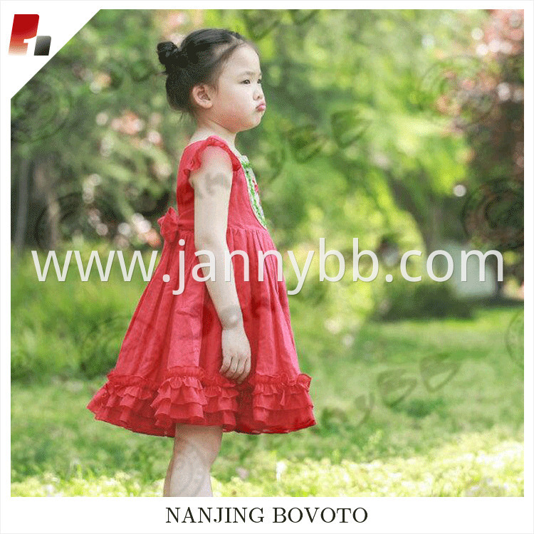 red embroidery dress06